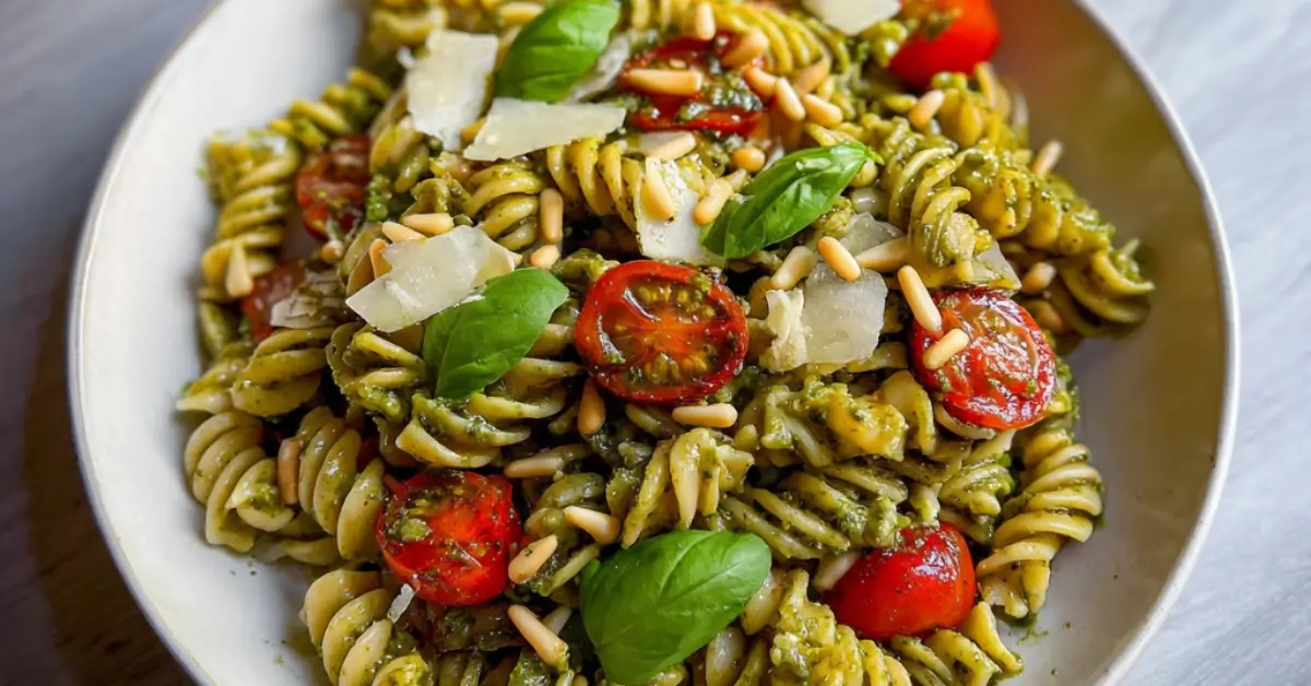 Pastasalade met pesto: Klaar in 10 minuten!