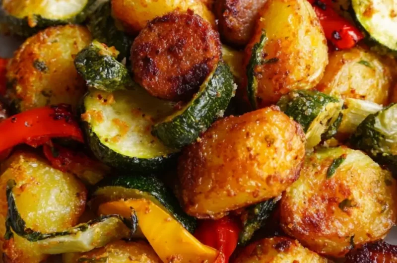 Krieltjes met Groenten en Worst uit de Airfryer