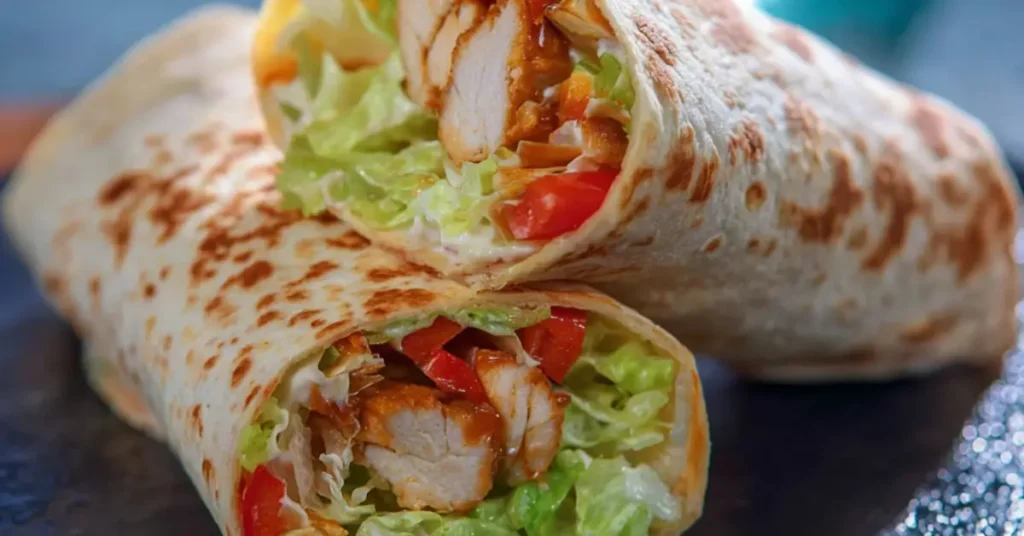 Wraps met kip, paprika en ijsbergsla | Klaar in 15 Min