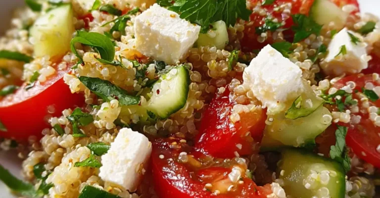 Salade grecque de quinoa voor 4 personen. Snel & Vers