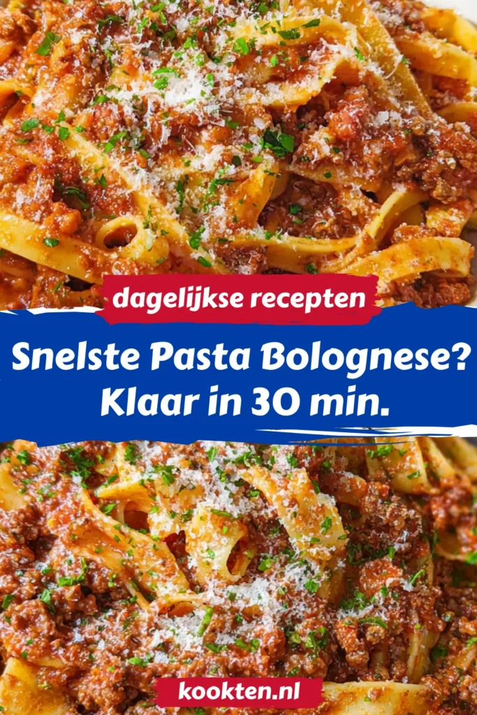 Snelste Pasta Bolognese? Klaar in 30 min.