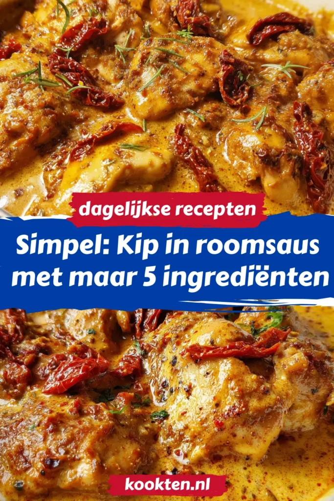 Simpel: Kip in roomsaus met maar 5 ingrediënten