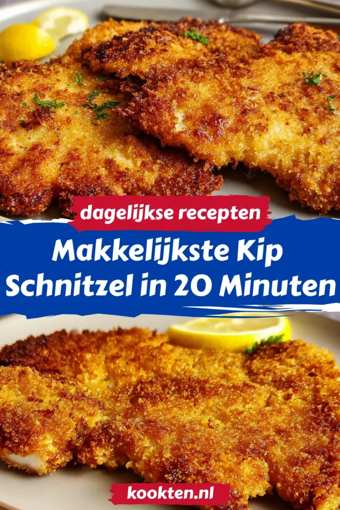 Makkelijkste Kip Schnitzel in 20 Minuten