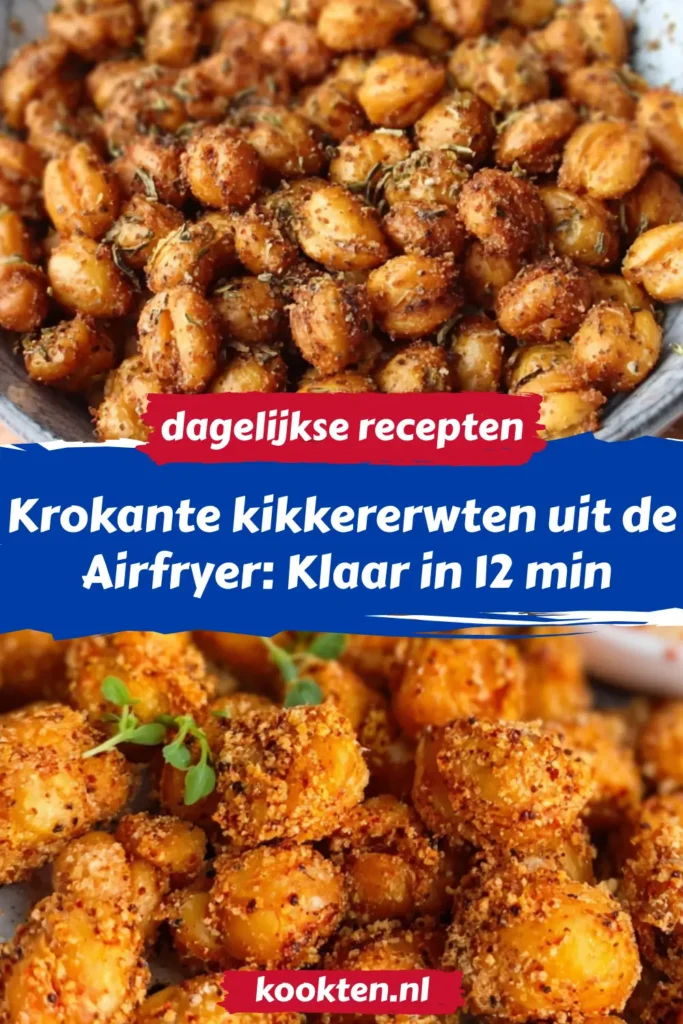 Krokante kikkererwten uit de Airfryer: Klaar in 12 min