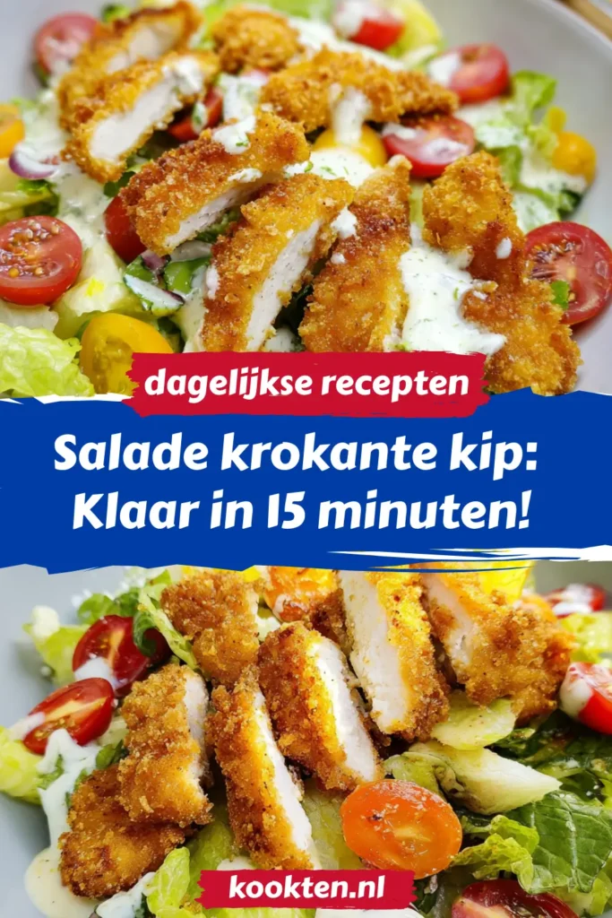 Salade krokante kip: Klaar in 15 minuten!