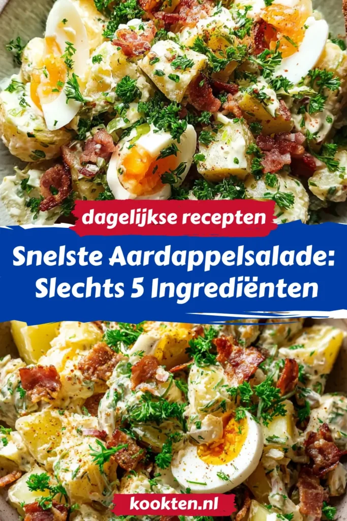 Snelste Aardappelsalade: Slechts 5 Ingrediënten
