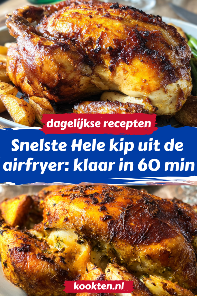Snelste Hele kip uit de airfryer: klaar in 60 min