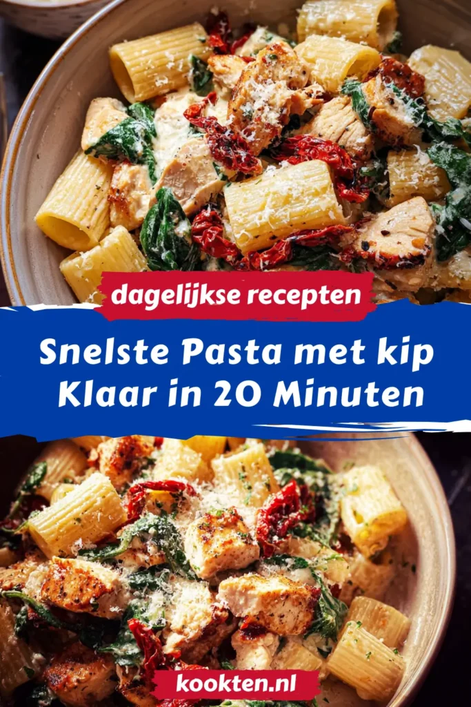 Snelste Pasta met kip: Klaar in 20 Minuten