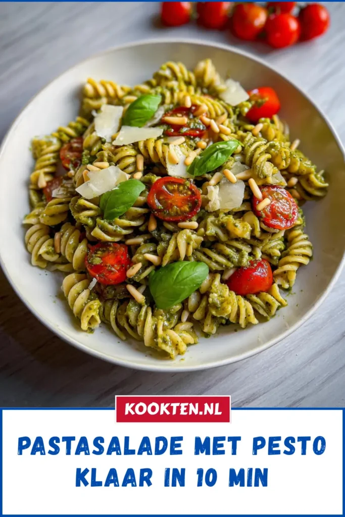 Pastasalade met pesto: Klaar in 10 minuten!
