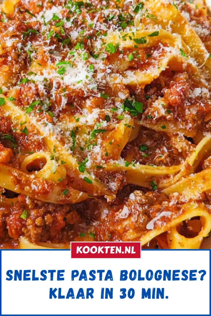 Snelste Pasta Bolognese? Klaar in 30 min.