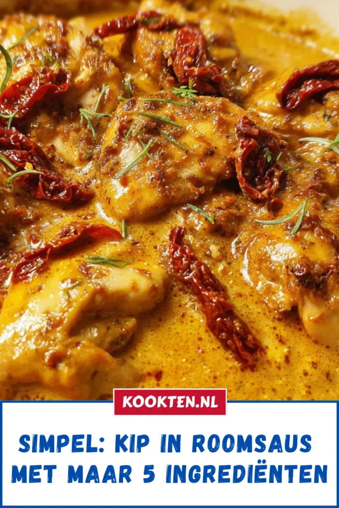 Simpel: Kip in roomsaus met maar 5 ingrediënten