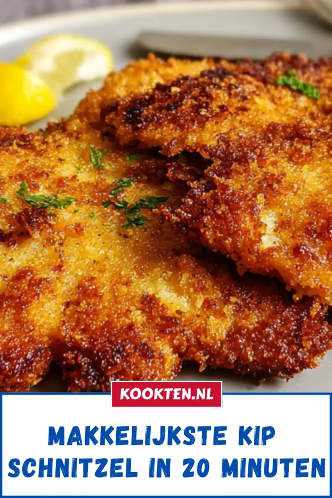 Makkelijkste Kip Schnitzel in 20 Minuten