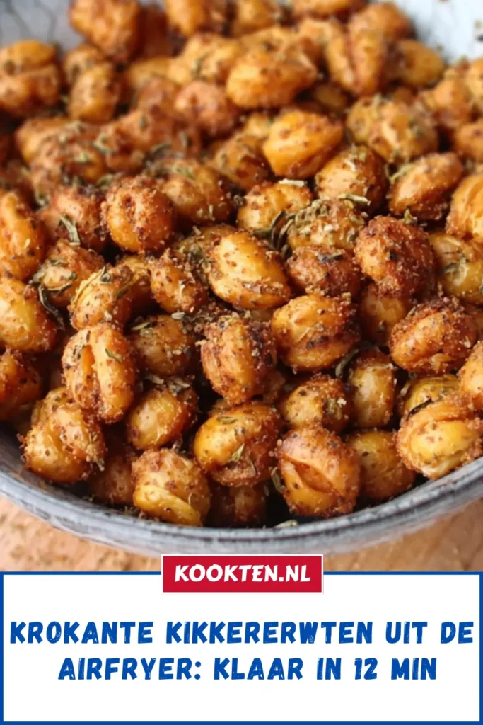 Krokante kikkererwten uit de Airfryer: Klaar in 12 min