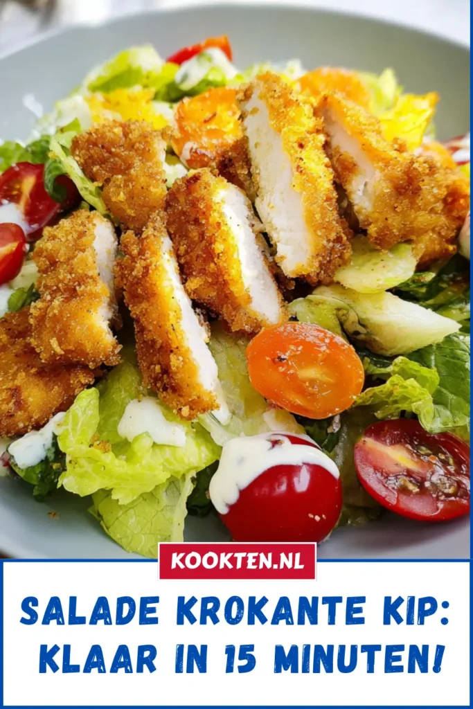 Salade krokante kip: Klaar in 15 minuten!