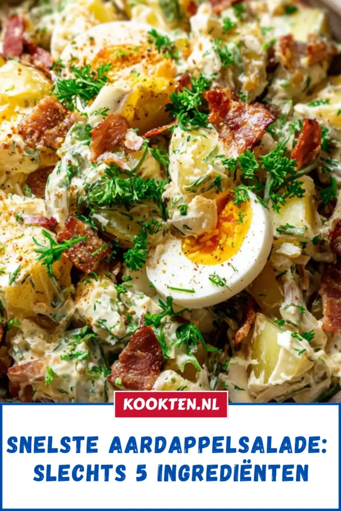 Snelste Aardappelsalade: Slechts 5 Ingrediënten