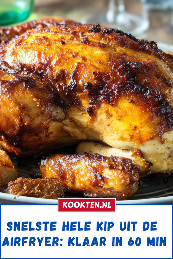 Snelste Hele kip uit de airfryer: klaar in 60 min