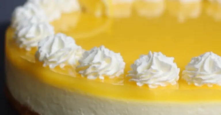 Makkelijke Citroen-curd cheesecake (zonder bakken) 15 min