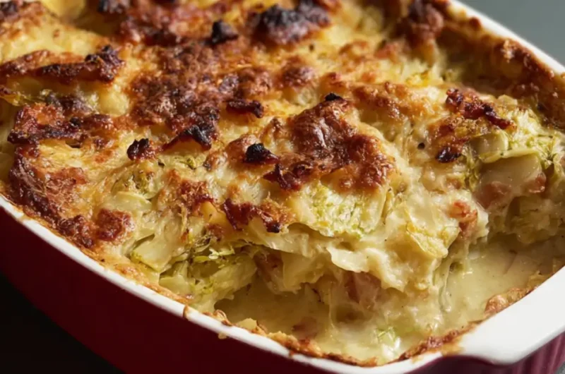 Andijvie Ovenschotel met Spekjes en Kaas