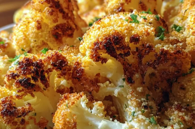 Bloemkoolroosjes met Parmezaan uit de Airfryer