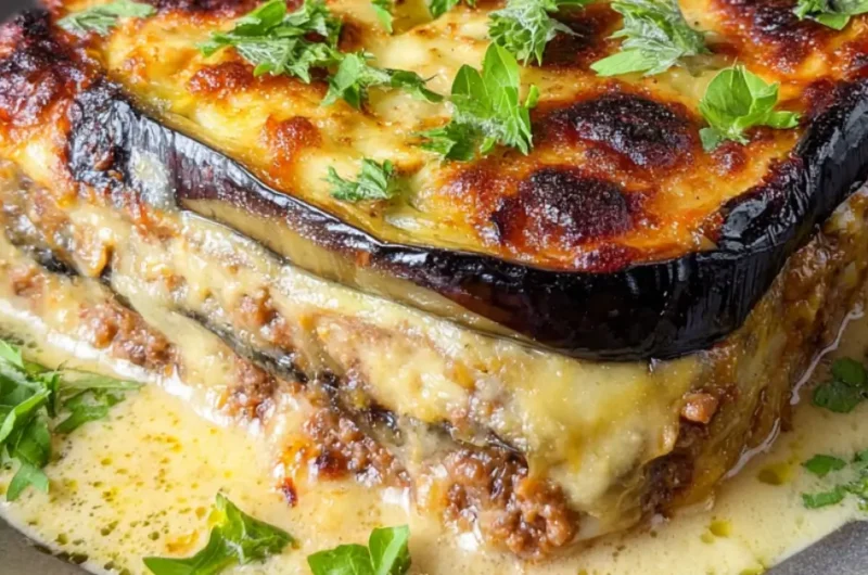Moussaka – Griekse Ovenschotel met Aubergine en Gehakt