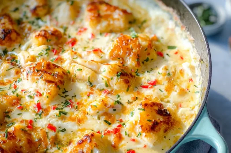 Romig Vispannetje uit de Oven met Kabeljauw en Zalm