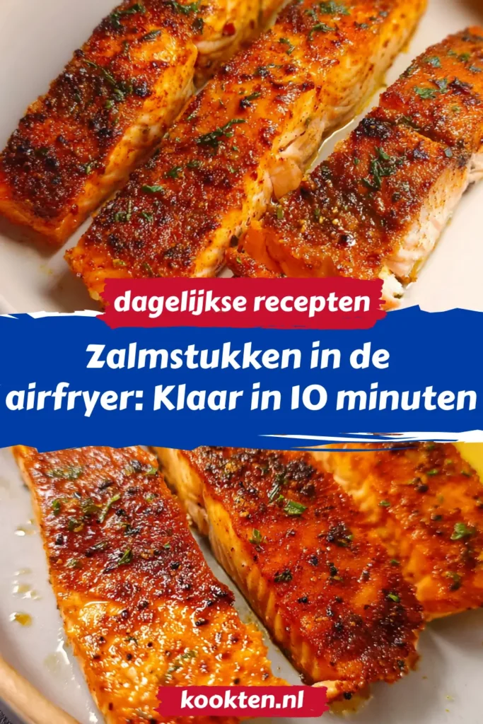 Zalmstukken in de airfryer: Klaar in 10 minuten