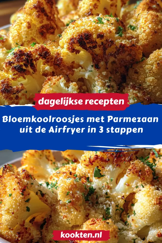 Bloemkoolroosjes met Parmezaan uit de Airfryer in 3 stappen