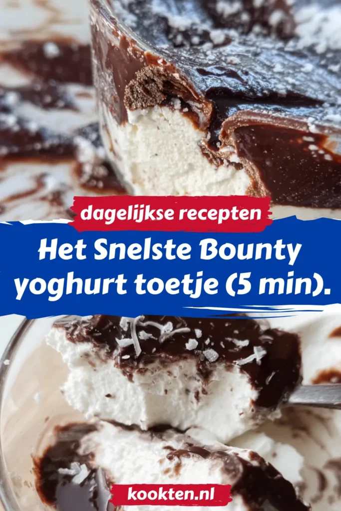 Het Snelste Bounty yoghurt toetje (5 min).