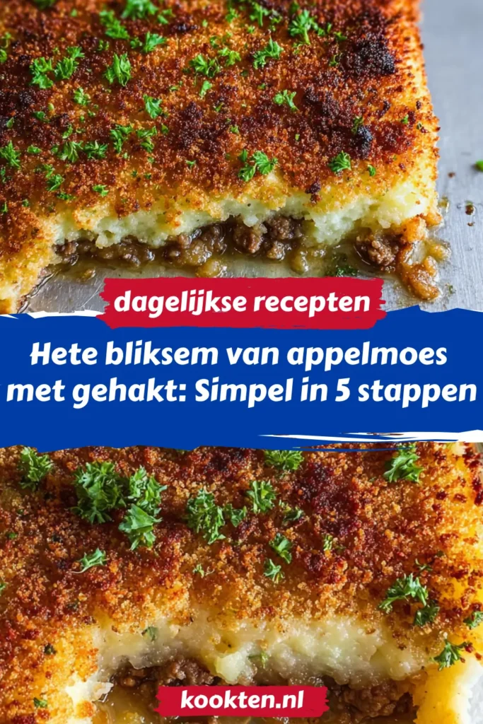 Hete bliksem van appelmoes met gehakt: Simpel in 5 stappen