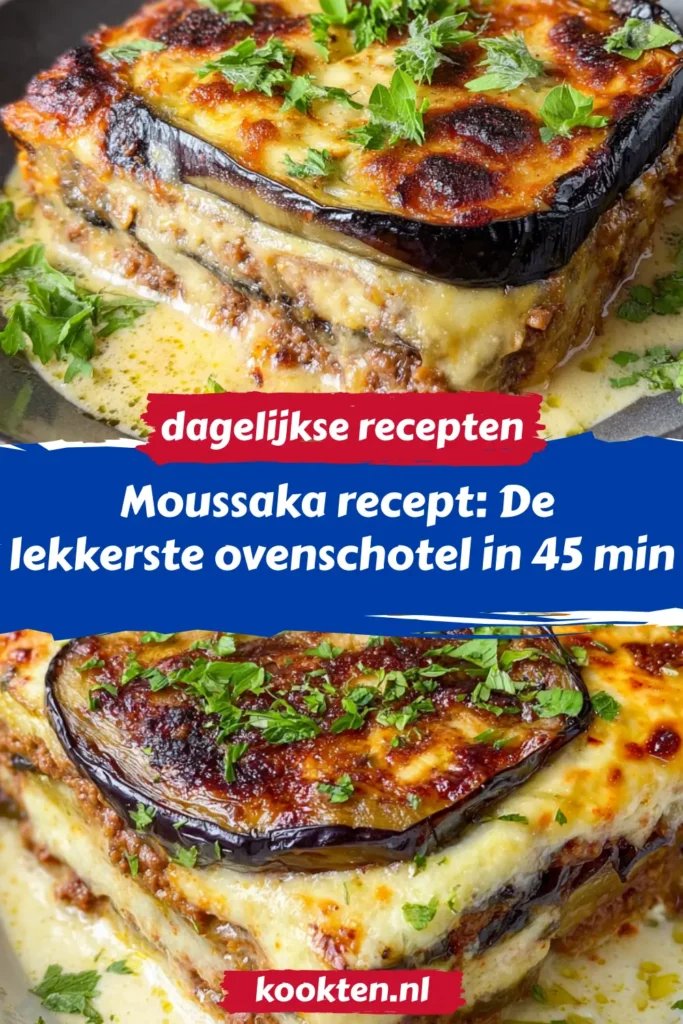 Moussaka recept: De lekkerste ovenschotel in 45 min