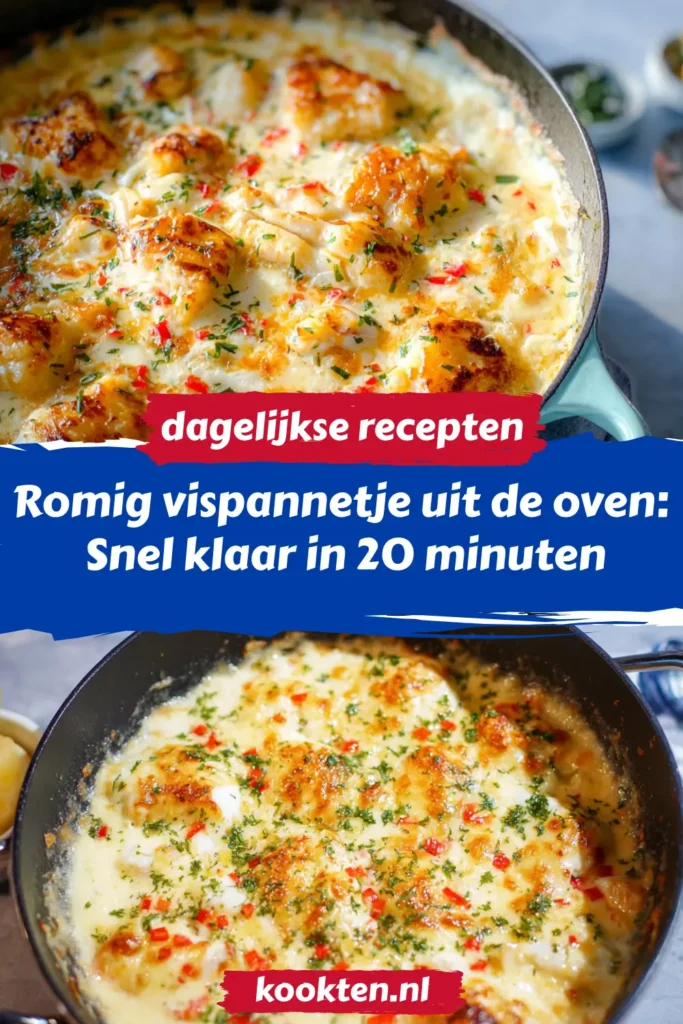 Romig vispannetje uit de oven: Snel klaar in 20 minuten Romig vispannetje uit de oven: Snel klaar in 20 minuten