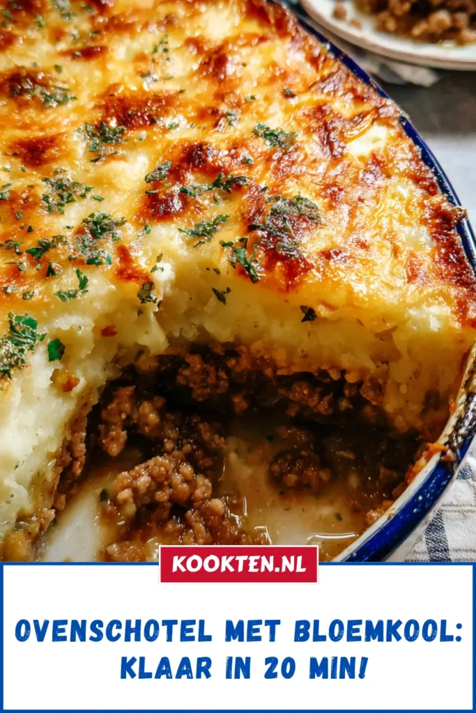 Ovenschotel met bloemkool: Klaar in 20 min!