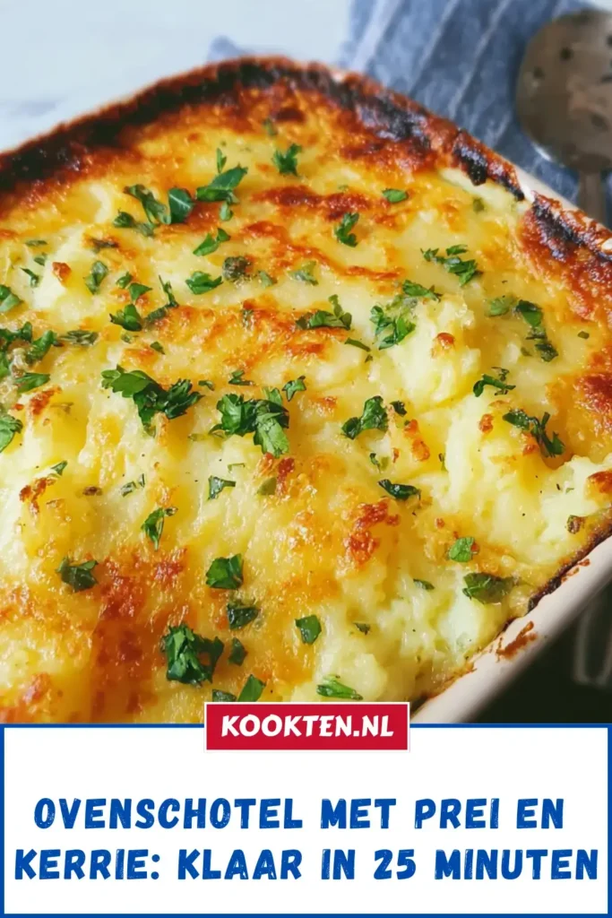 Ovenschotel met prei en kerrie: Klaar in 25 Ovenschotel met prei en kerrie: Klaar in 25