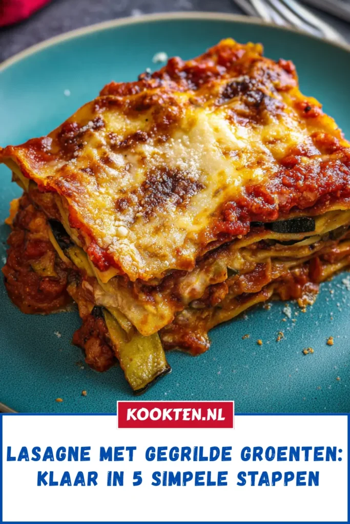 Maak zelf lasagne met gegrilde groenten in 5 simpele stappen. Ontdek dit makkelijke recept voor een gezonde en verse maaltijd. Direct aan de slag!