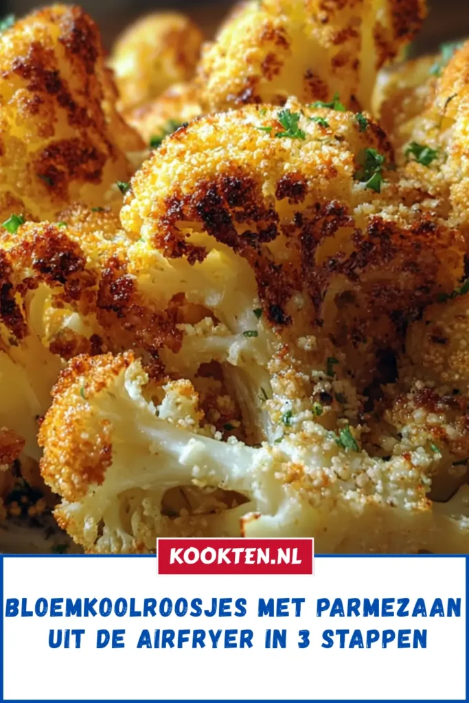 Bloemkoolroosjes met Parmezaan uit de Airfryer in 3 stappen