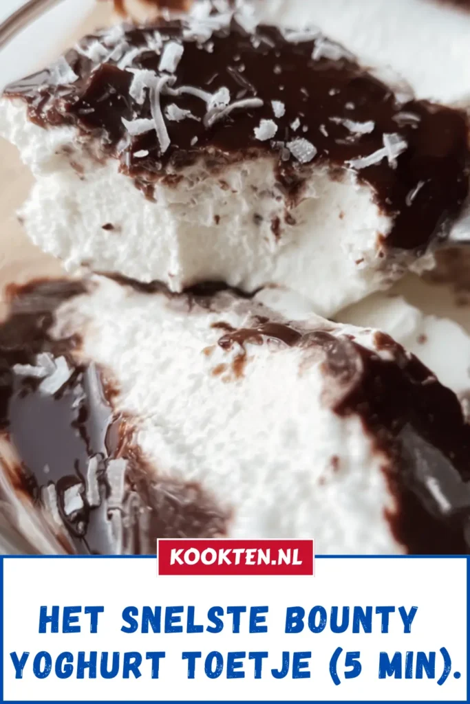Het Snelste Bounty yoghurt toetje (5 min).