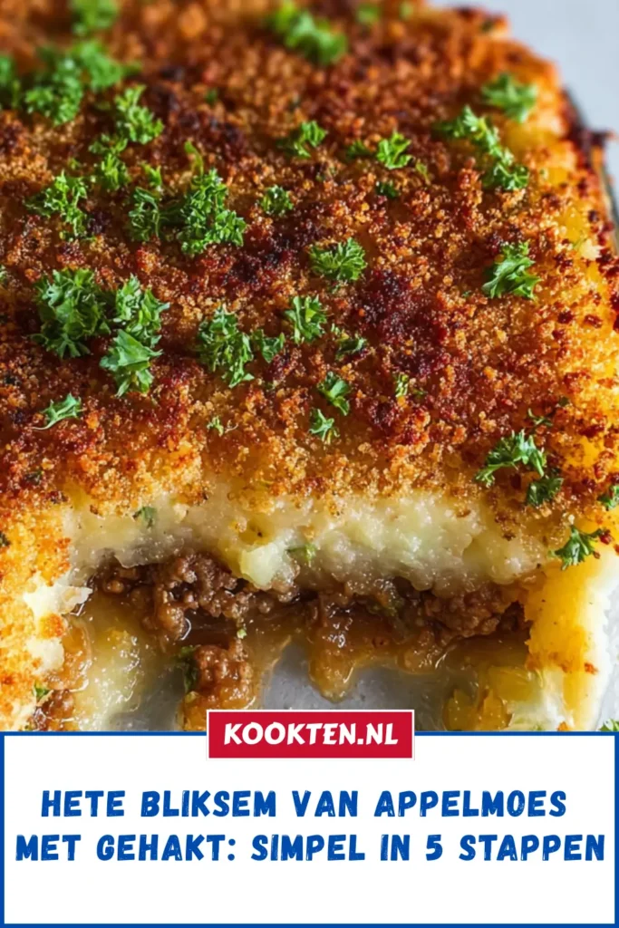 Hete bliksem van appelmoes met gehakt: Simpel in 5 stappen