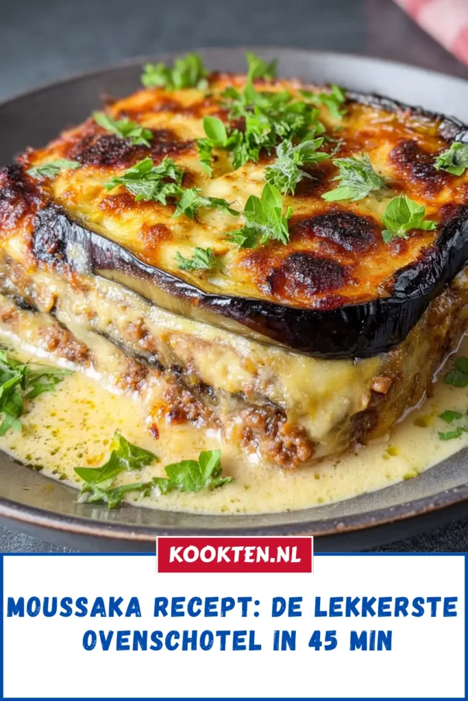 Moussaka recept: De lekkerste ovenschotel in 45 min