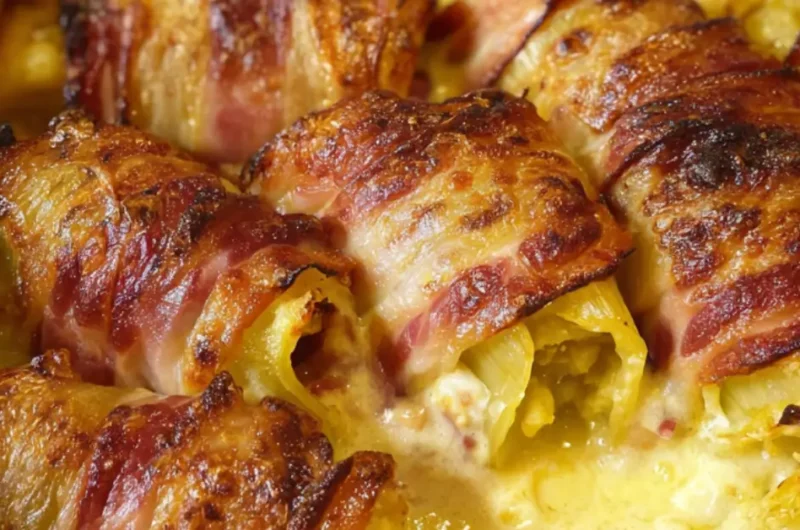 Witlof Ovenschotel met Ham, Kaas en Mosterdpuree