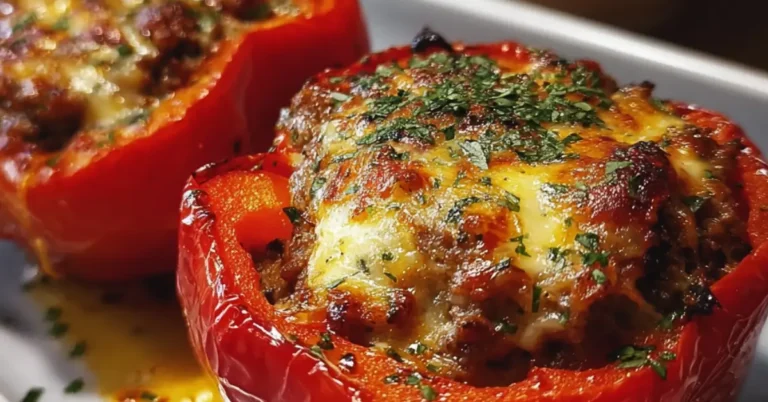 Gevulde paprika's uit de airfryer of oven in 20 minuten