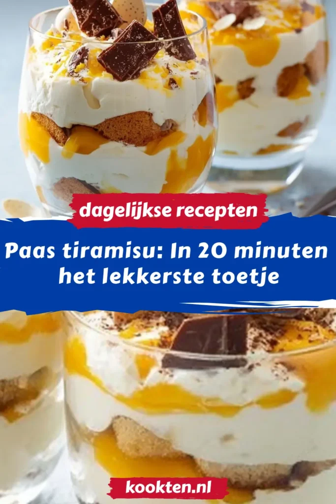 Paas tiramisu: In 20 minuten het lekkerste toetje