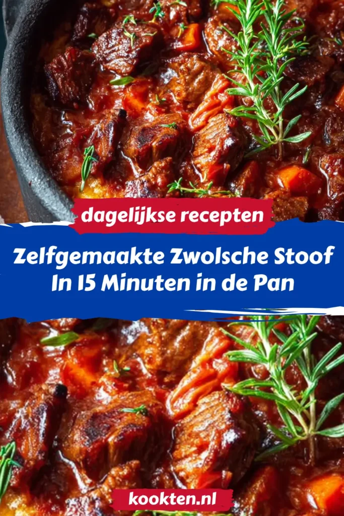 Zelfgemaakte Zwolsche Stoof: In 15 Minuten in de Pan