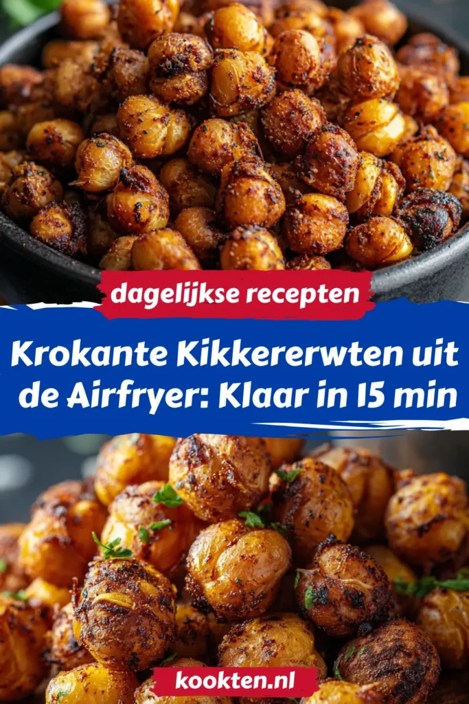 Krokante Kikkererwten uit de Airfryer: Klaar in 15 min