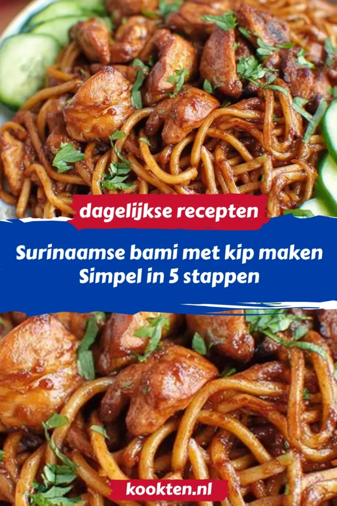 Surinaamse bami met kip maken: Simpel in 5 stappen