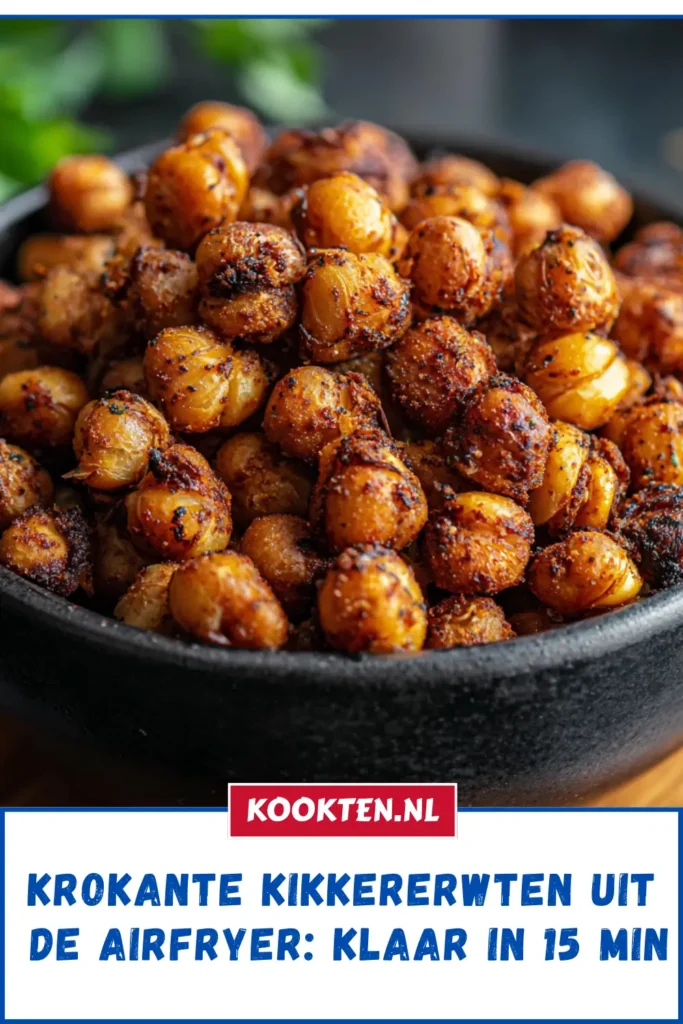 Krokante Kikkererwten uit de Airfryer: Klaar in 15 min