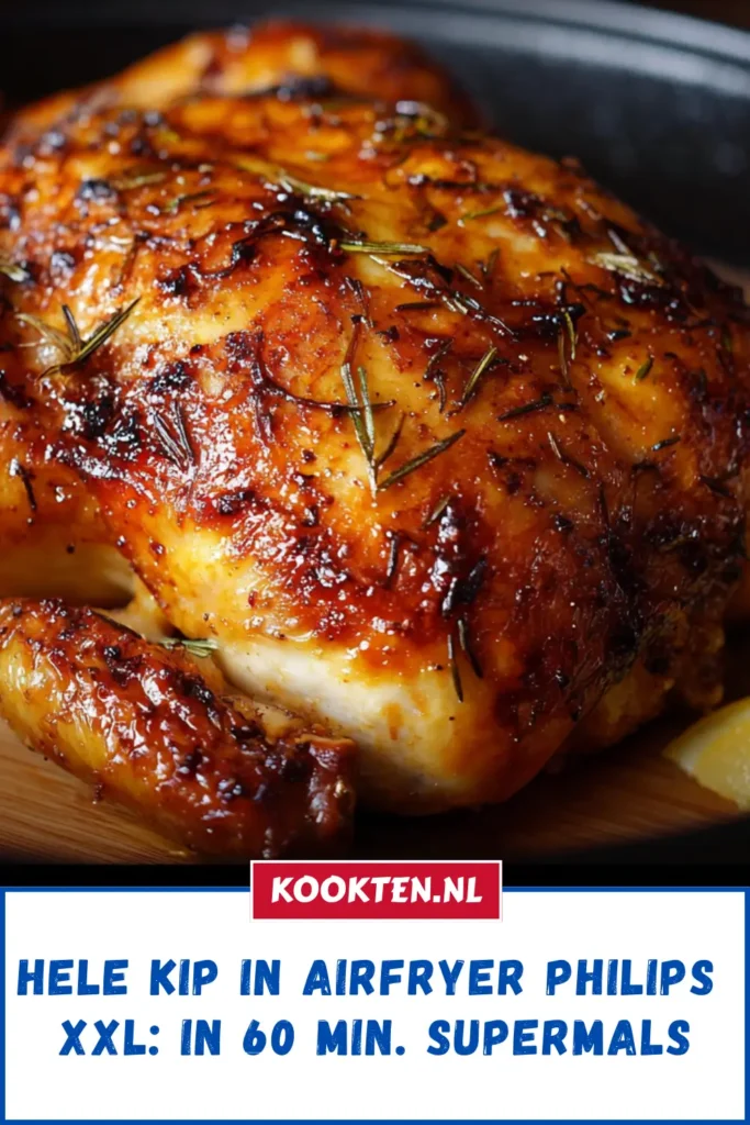 Hele kip in airfryer philips xxl: In 60 min. supermals