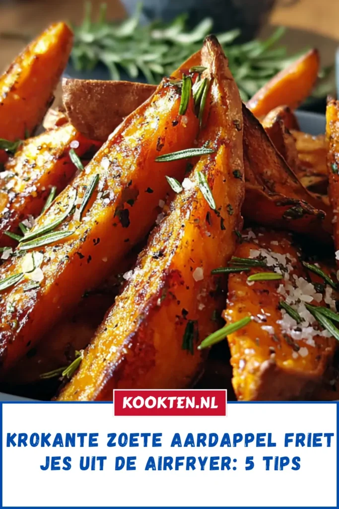Krokante Zoete Aardappel Frietjes uit de Airfryer: 5 Tips