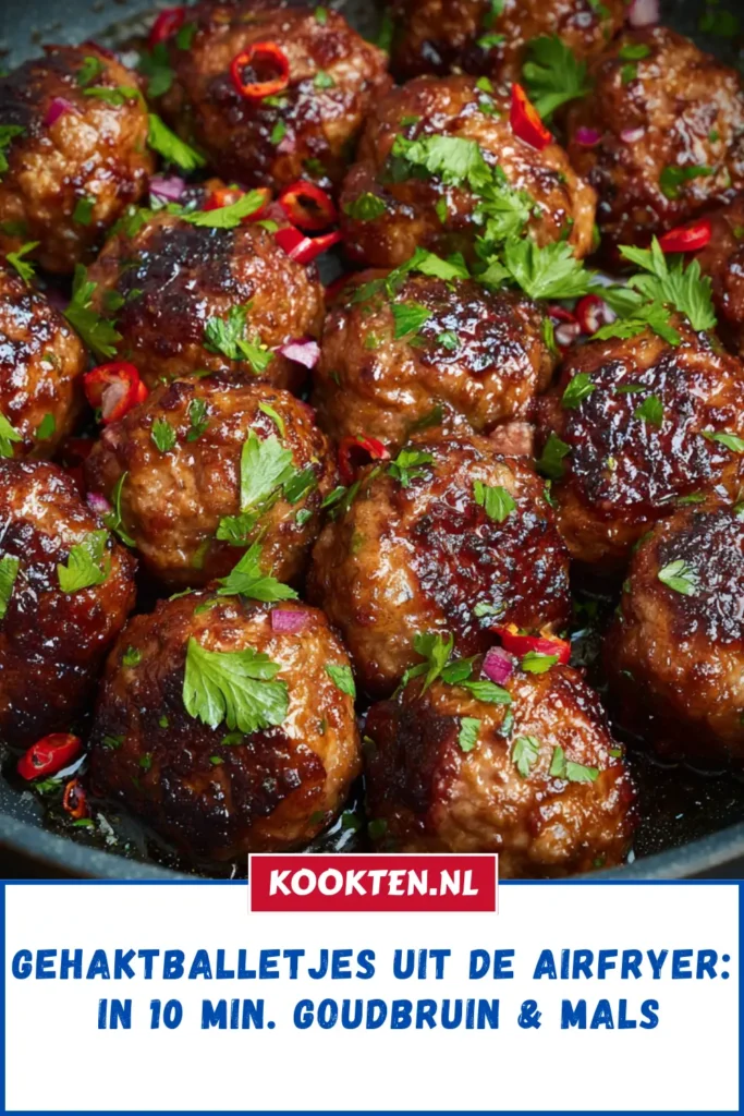 Gehaktballetjes uit de airfryer: In 10 min. goudbruin & mals