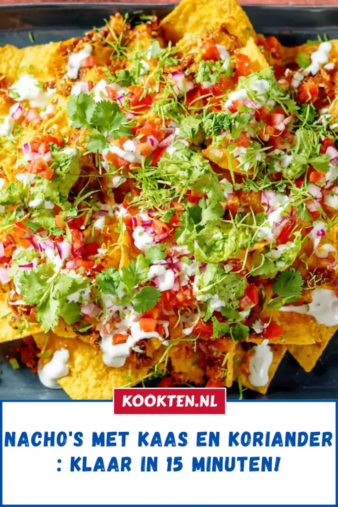 Nacho's met kaas en koriander: Klaar in 15 minuten!