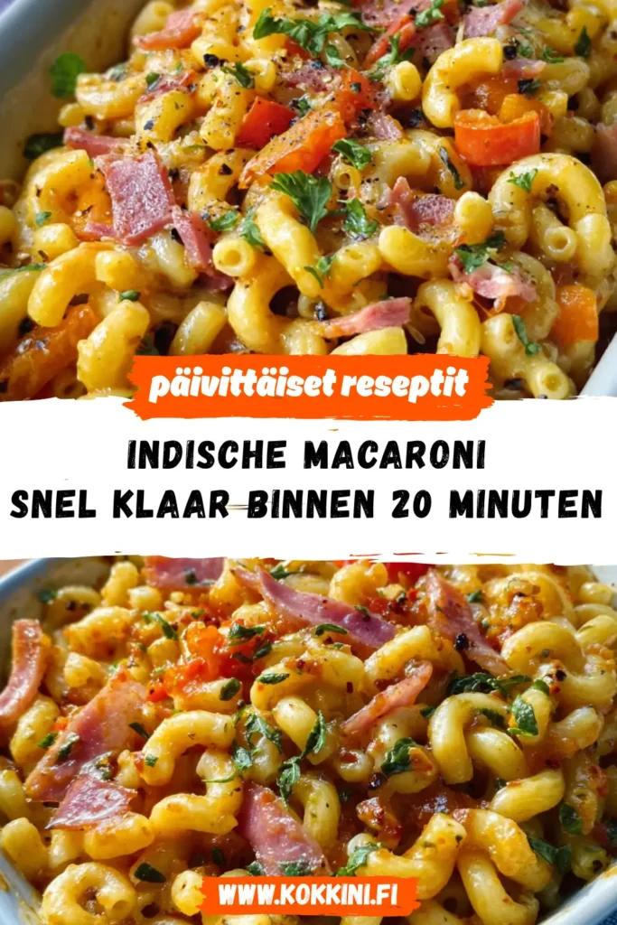 Indische macaroni: Snel klaar binnen 20 minuten